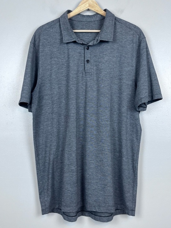 lululemon athletica Other - Lululemon Men's Evolution Performance Stretch Heathered Gray Polo Size L; Active